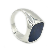 labradorite unisex silver gemstone ring