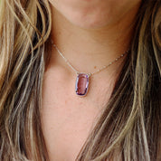 amethyst sterling silver gemstone necklace