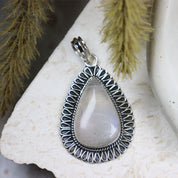 moonstone silver gemstone pendant