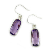 amethyst sterling silver gemstone earrings