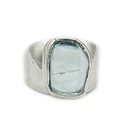 Vaarin Blue Topaz Cabochon Ring