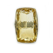 big citrine sterling silver gemstone ring