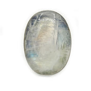 large oval moonstone gemstone silver ring