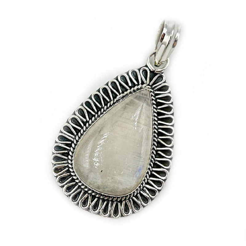 moonstone silver gemstone pendant