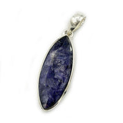 sapphire quartz sterling silver pendant