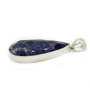 sapphire quartz sterling silver pendant