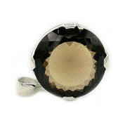 Aarna Smoky Quartz Round Pendant