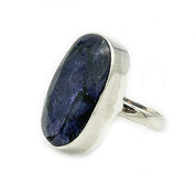 sapphire quartz sterling silver ring